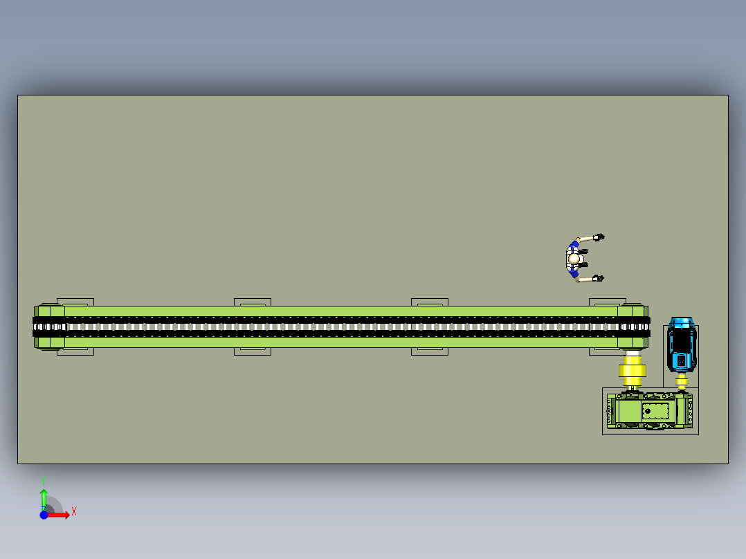 Galle重链输送线前视图