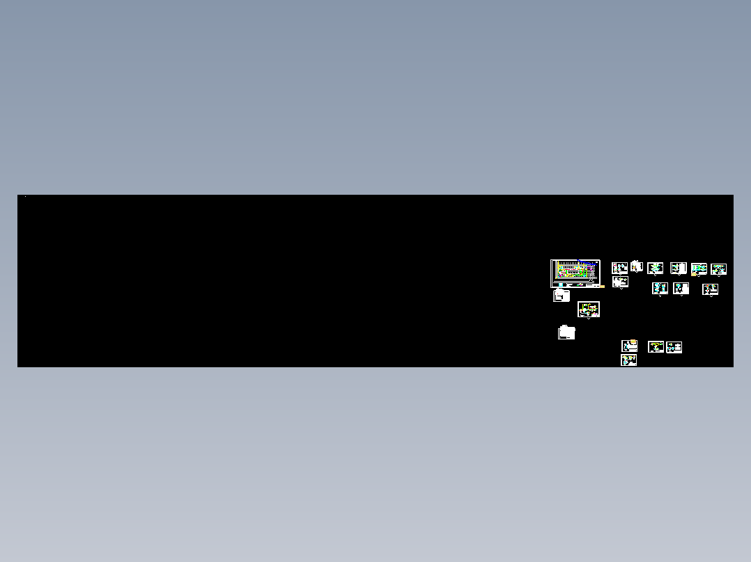 400吨d曝气生物滤池+人工潜流湿地工艺的污水处理站施工CAD图纸