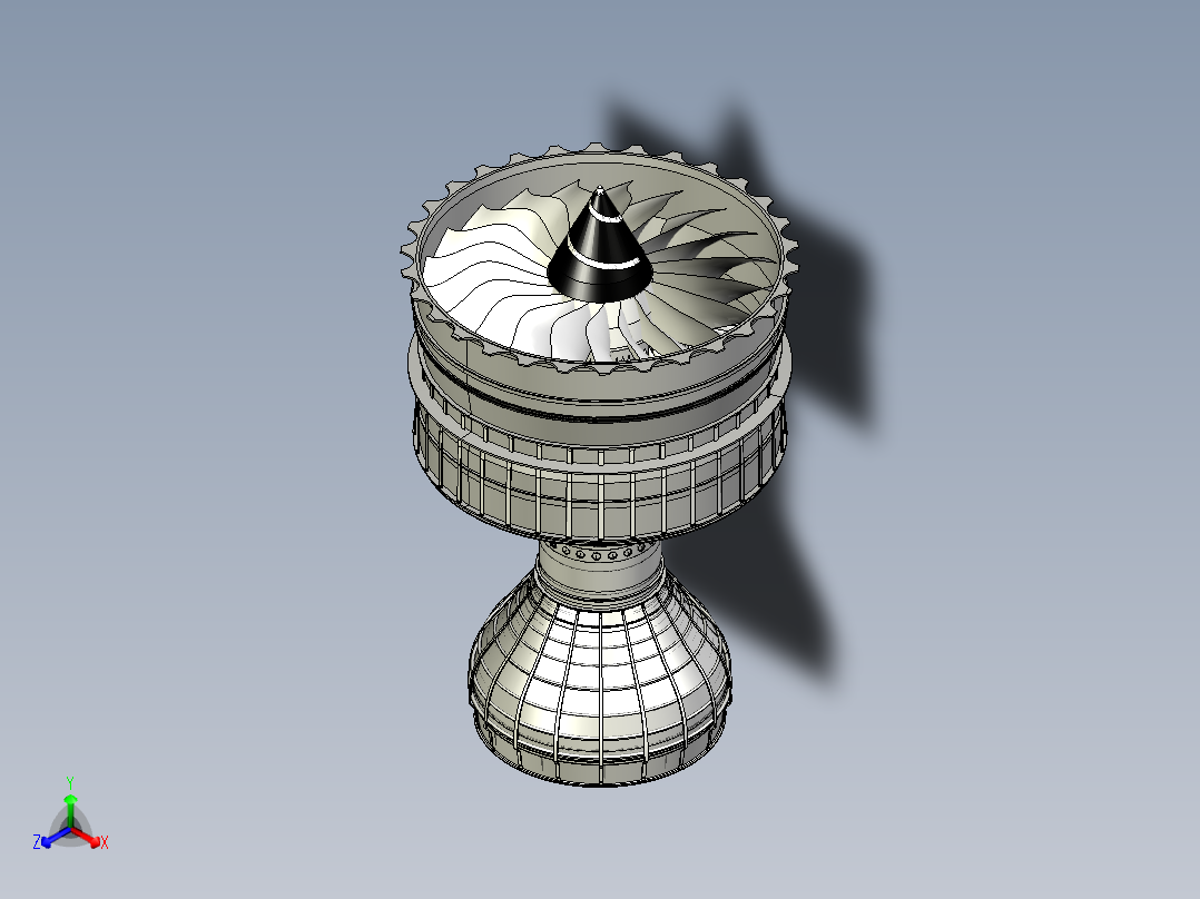 三转子涡扇发动机（劳斯莱斯特伦特1000） triple-spool-high-bypass-turbofan-rolls-royce-trent-1000.snapshot.76主视图