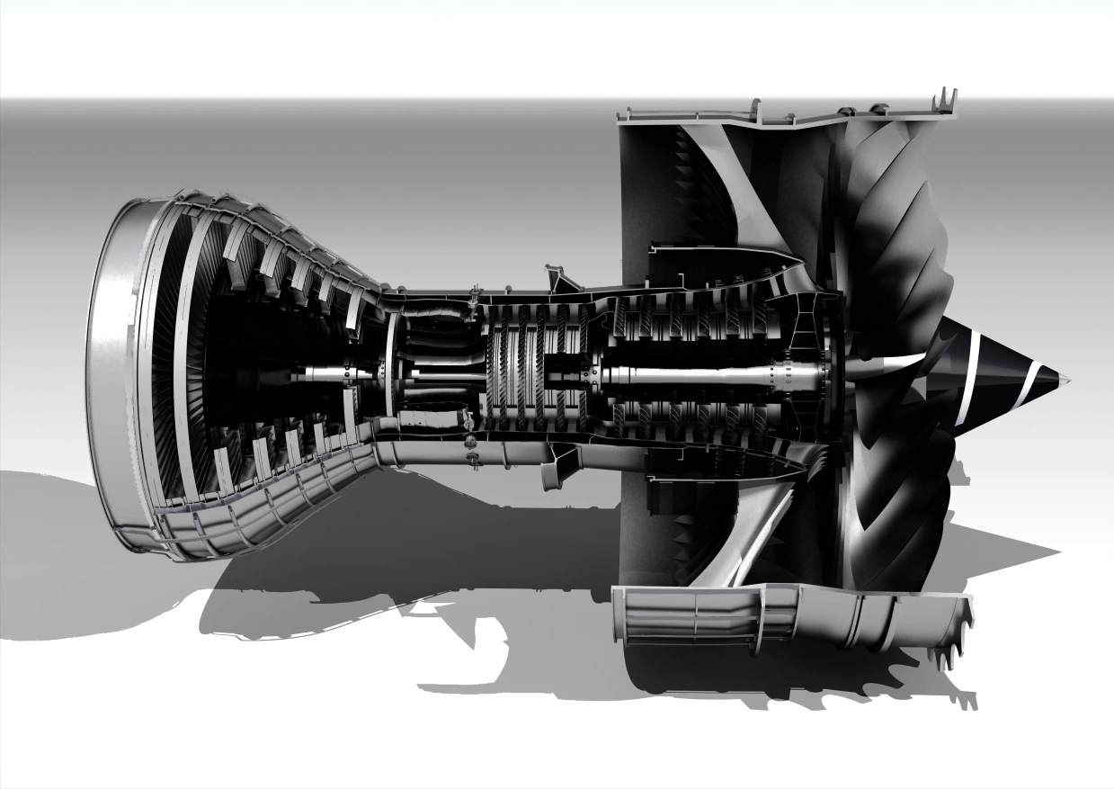 三转子涡扇发动机（劳斯莱斯特伦特1000） triple-spool-high-bypass-turbofan-rolls-royce-trent-1000.snapshot.76