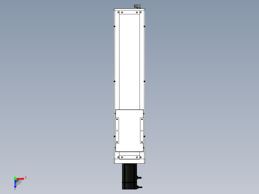 Toyo东佑达直线模组-ECH17-500-BC-750W-A2俯视缩略图