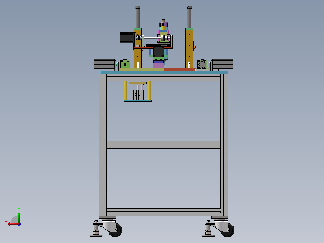 2022.06月-电阻片自动点胶机（sw20可编辑+cad）后视图