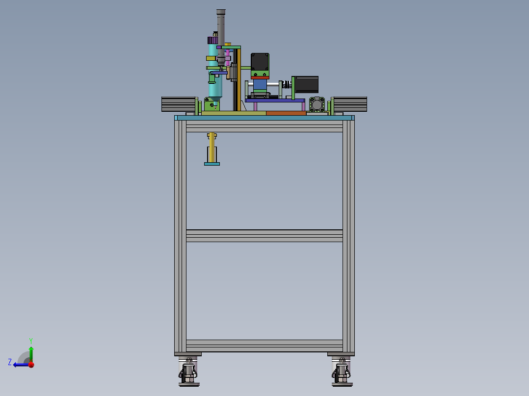 2022.06月-电阻片自动点胶机（sw20可编辑+cad）右视图