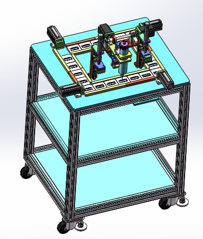 2022.06月-电阻片自动点胶机（sw20可编辑+cad）