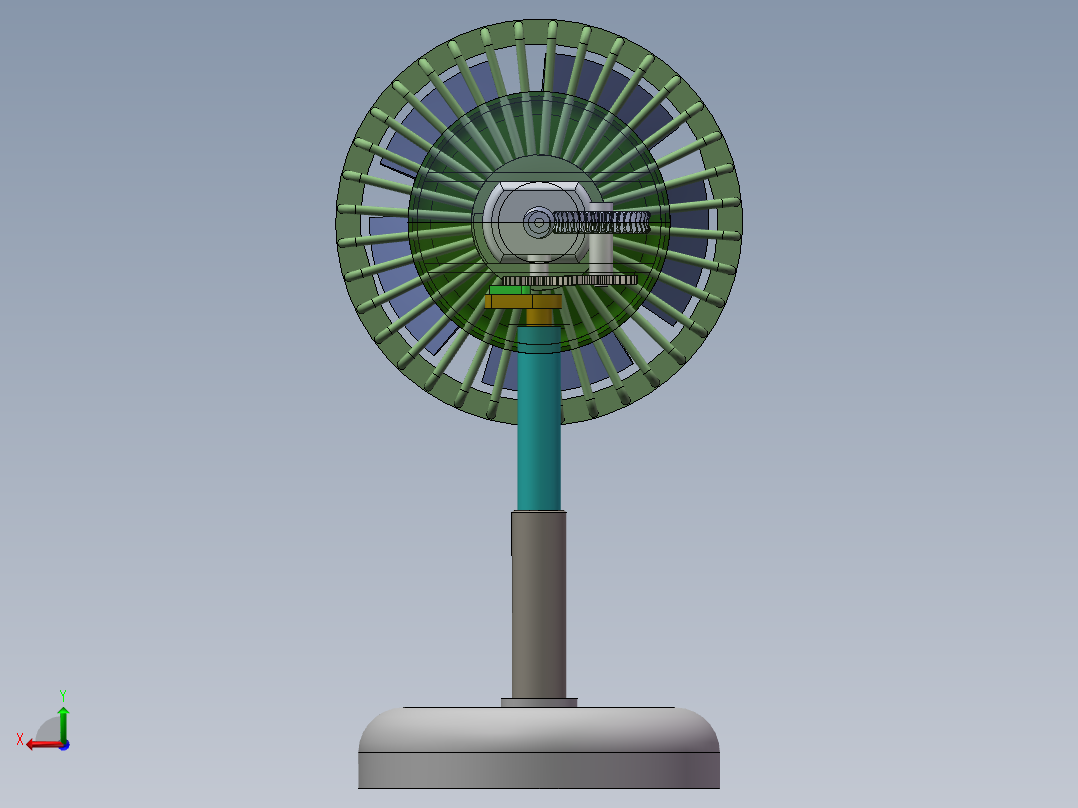 风扇三维图后视图