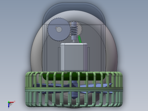 风扇三维图俯视缩略图