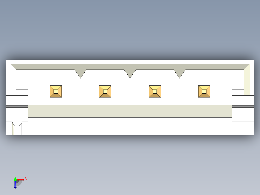 JST-B4B-EH-A俯视图