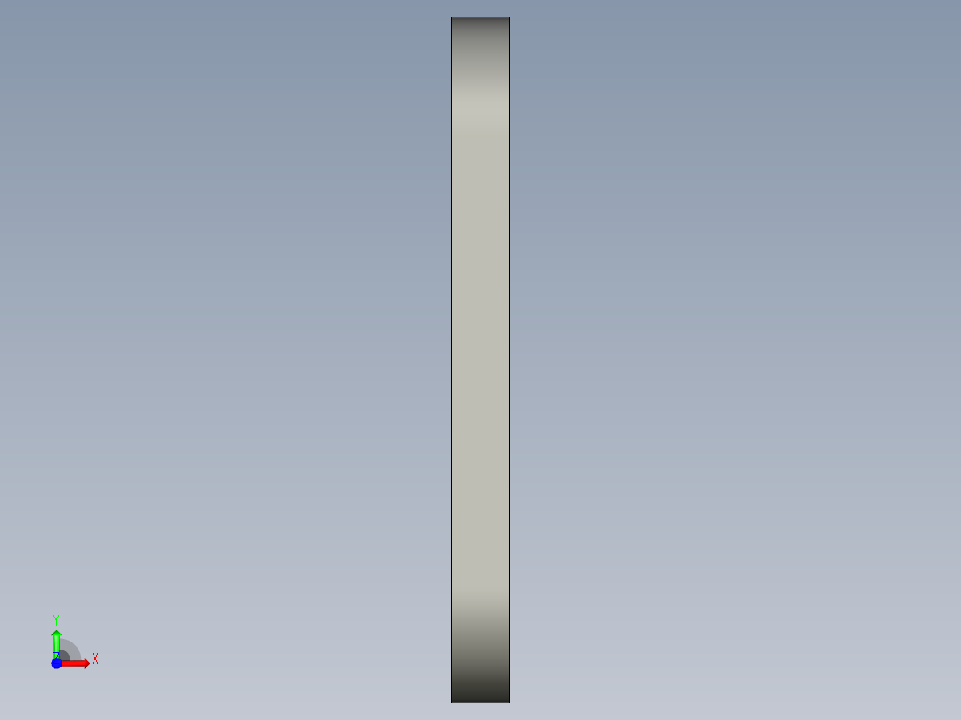 基恩士CZ-40_bracket2_kc图纸模型前视图