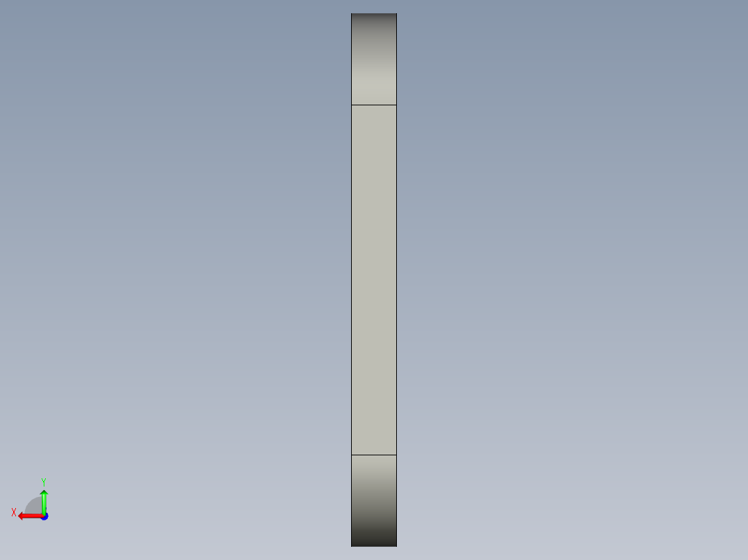 基恩士CZ-40_bracket2_kc图纸模型后视图