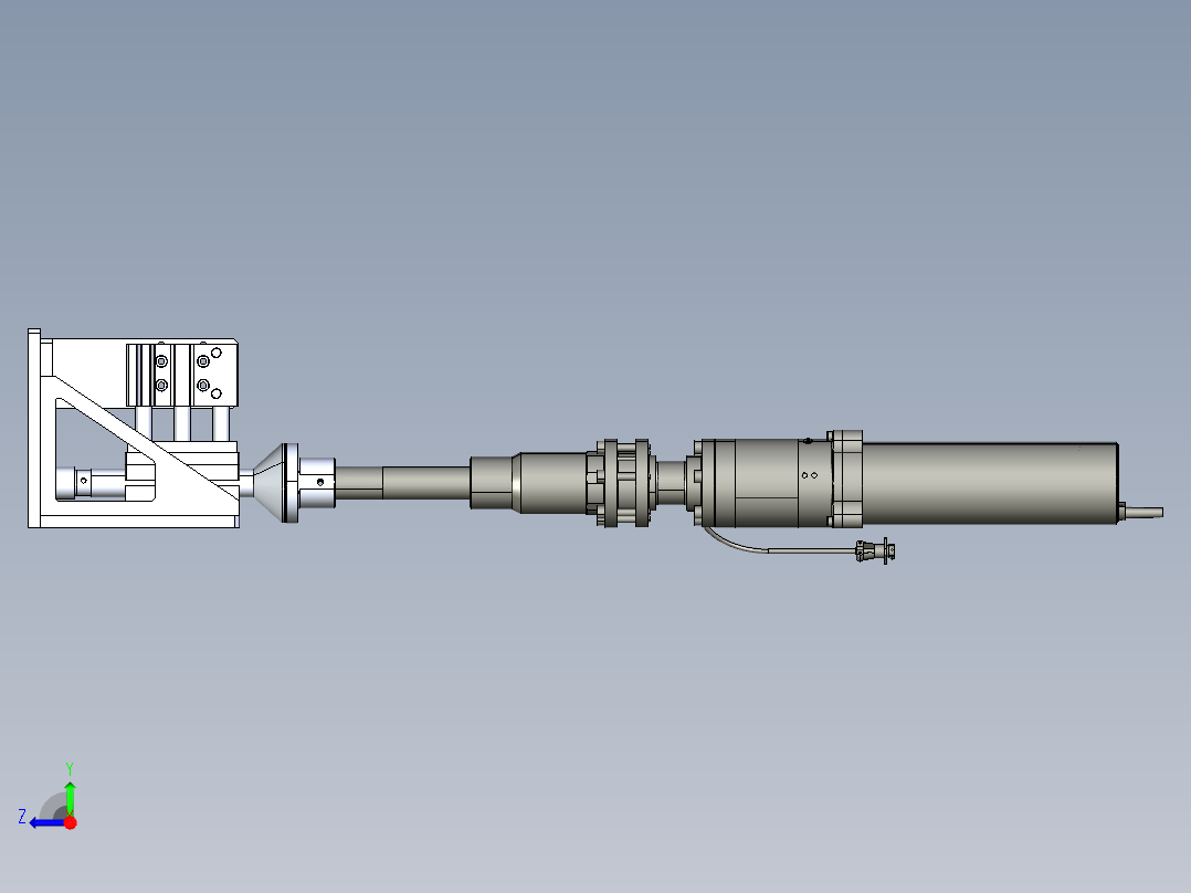 25自动换批头装置右视图