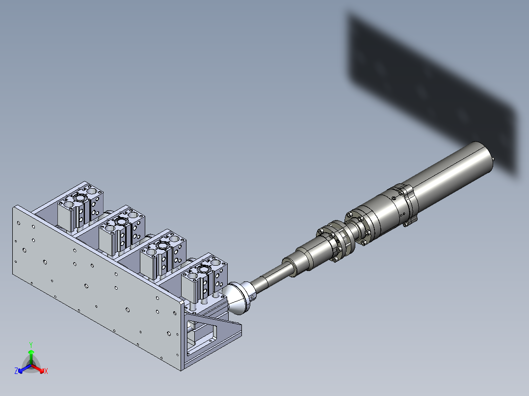 25自动换批头装置正等轴测图