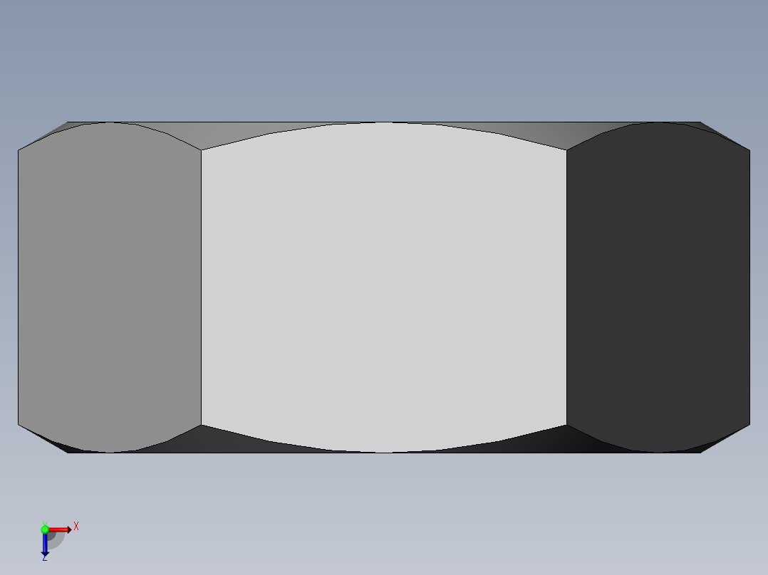 DIN 934 螺母-M42 Nut.SLDPRT俯视图