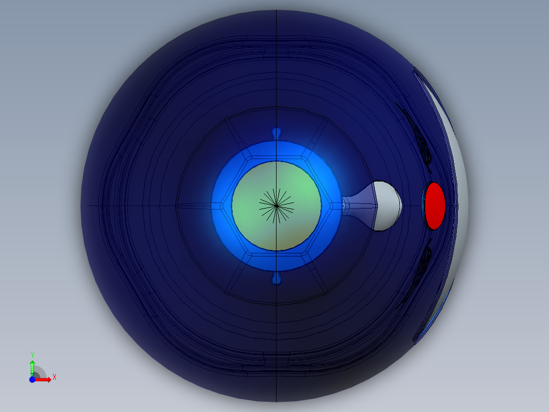 梦之蓝瓶子三维前视图