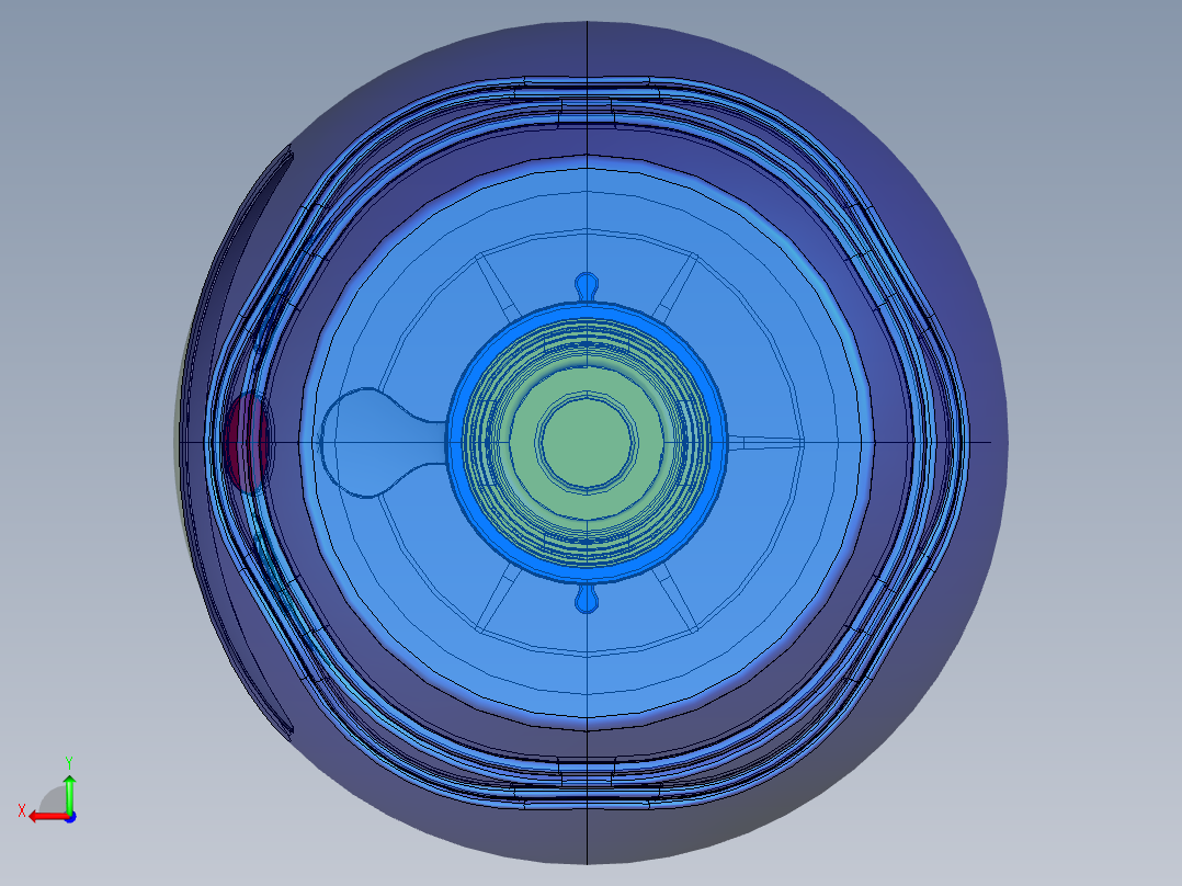 梦之蓝瓶子三维后视图