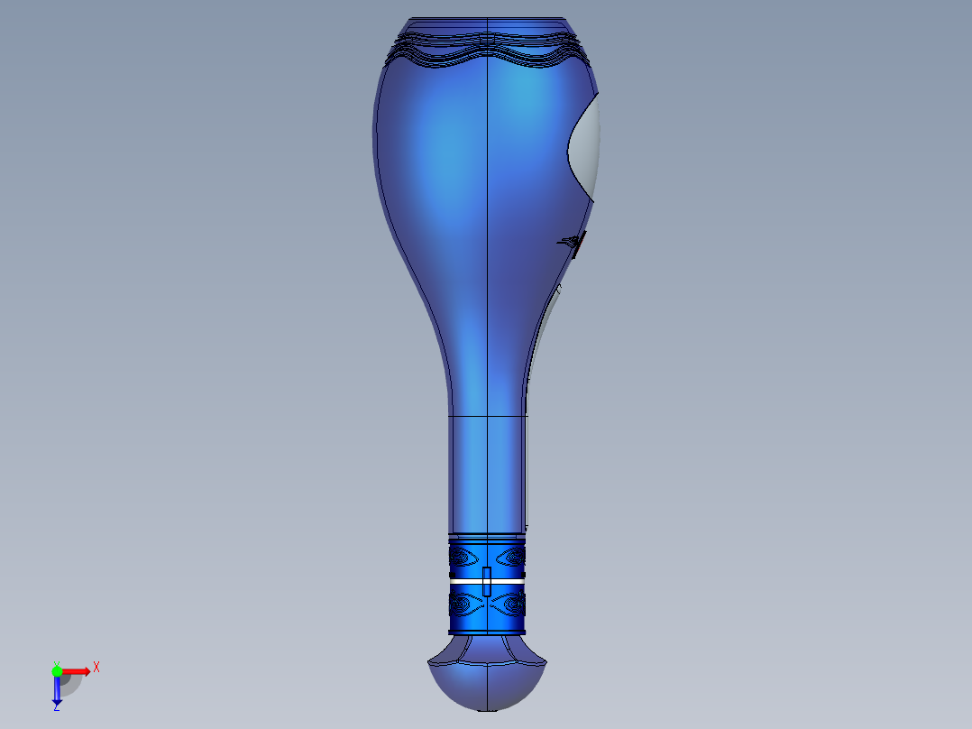 梦之蓝瓶子三维俯视图