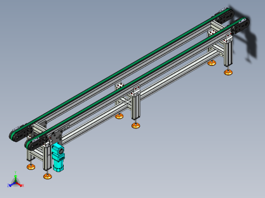LE-XC4080-重载托盘输送线中间驱动