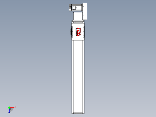 同步带全封闭直线模组TPA-HCB-110D-90-L600-ML-Y-P40-N3俯视缩略图