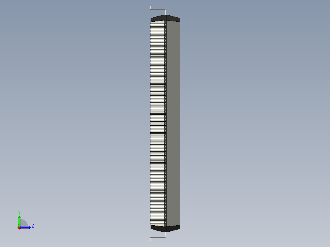 元器件3D封装QFP296_FPT-296P-M01176左视图