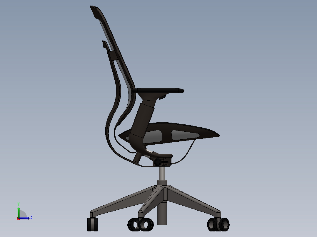 Steelcase 卡门左视图