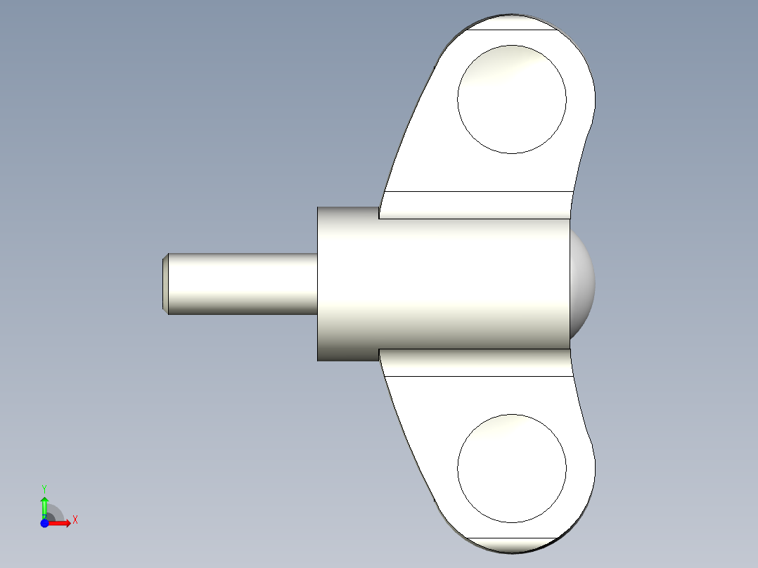 人體工學型把手(公牙)EWN.p-3D多系列多零件图纸模型前视图