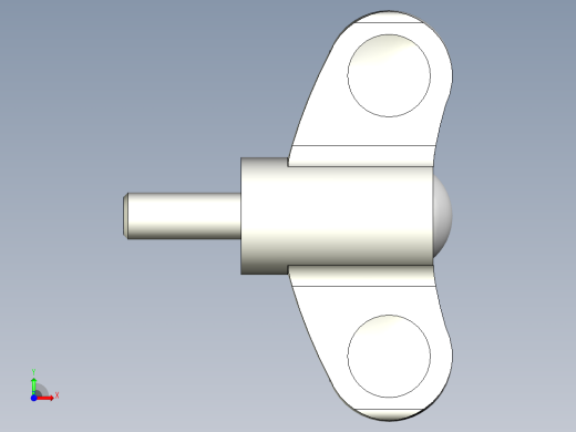人體工學型把手(公牙)EWN.p-3D多系列多零件图纸模型前视缩略图