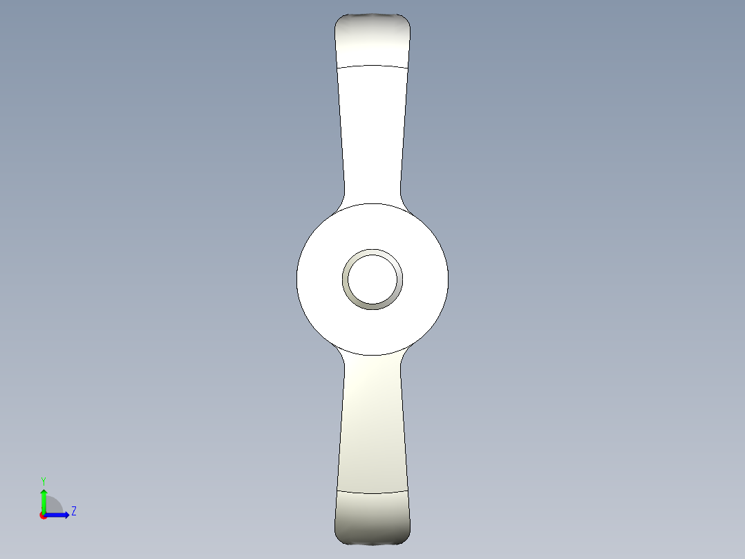 人體工學型把手(公牙)EWN.p-3D多系列多零件图纸模型左视图