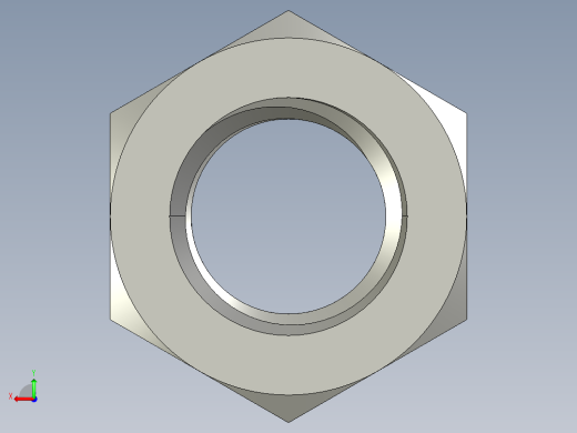 公制六角螺母-Metric Hex Nuts M18 x 2.5mm Thread后视缩略图