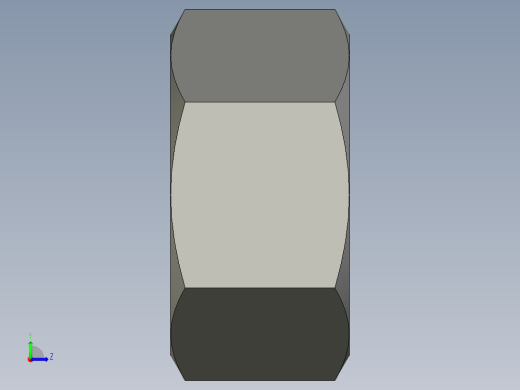 公制六角螺母-Metric Hex Nuts M18 x 2.5mm Thread左视缩略图