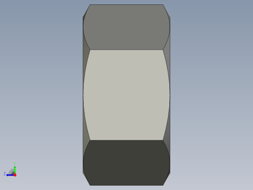 公制六角螺母-Metric Hex Nuts M18 x 2.5mm Thread右视缩略图