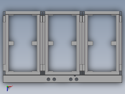 储能电池架三维SW俯视缩略图