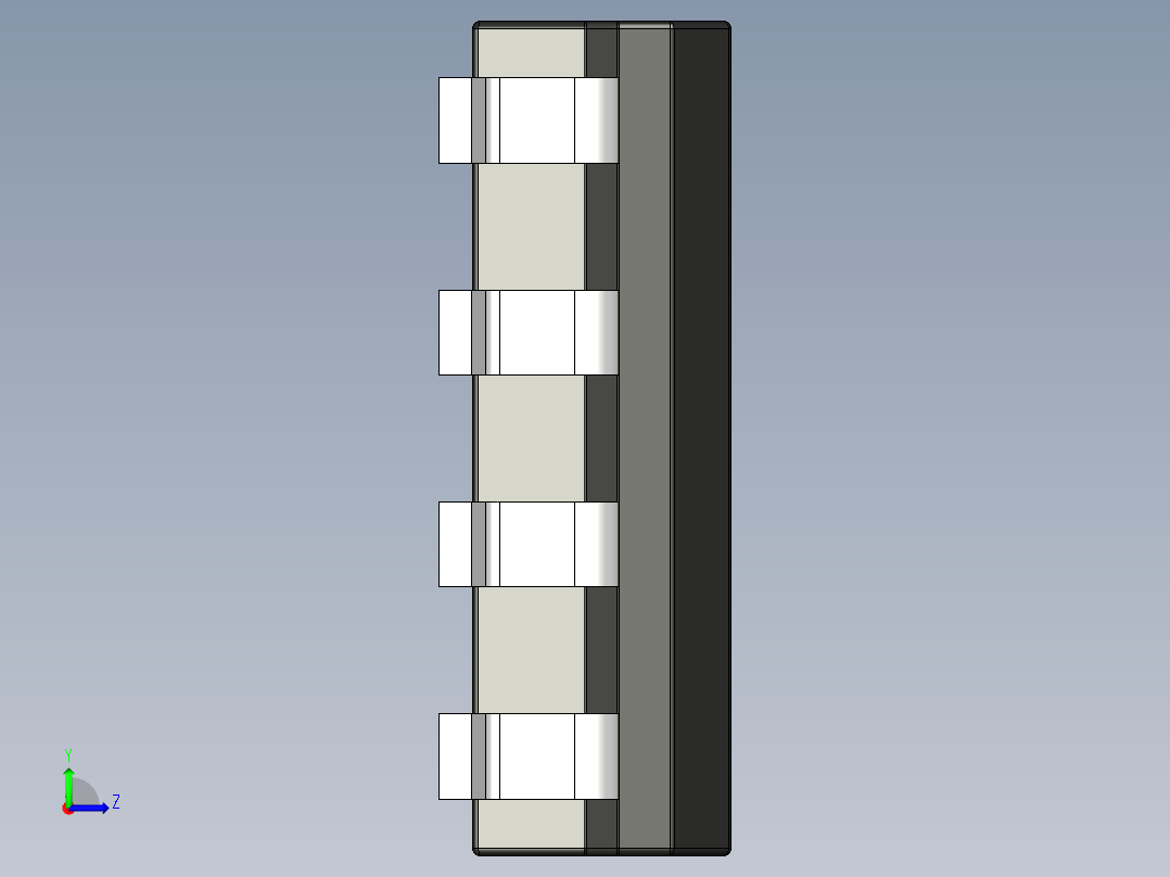 元器件3D封装SOIC839左视图