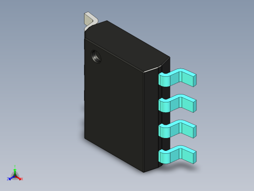 元器件3D封装SOIC839正等轴测缩略图