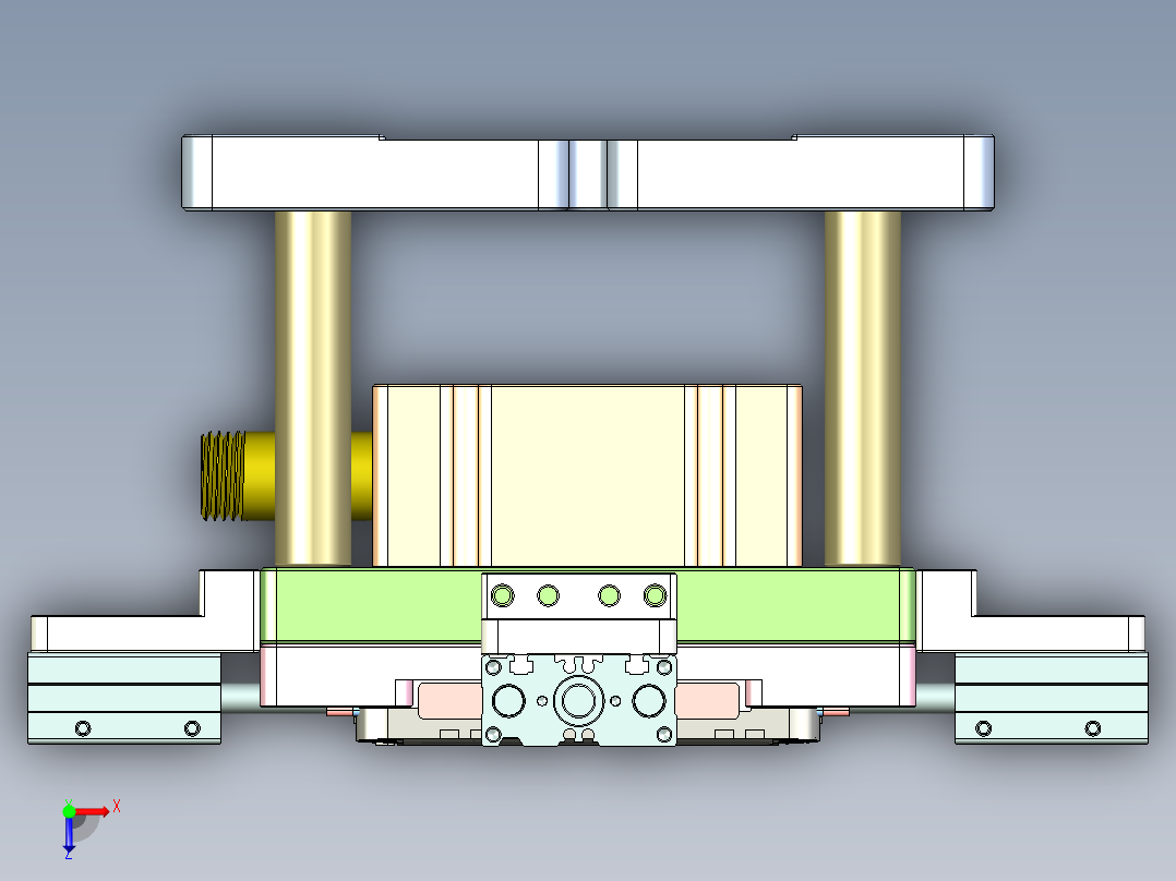 X3-B-CNC3笔记本CNC工装夹具三维模型-1009俯视图