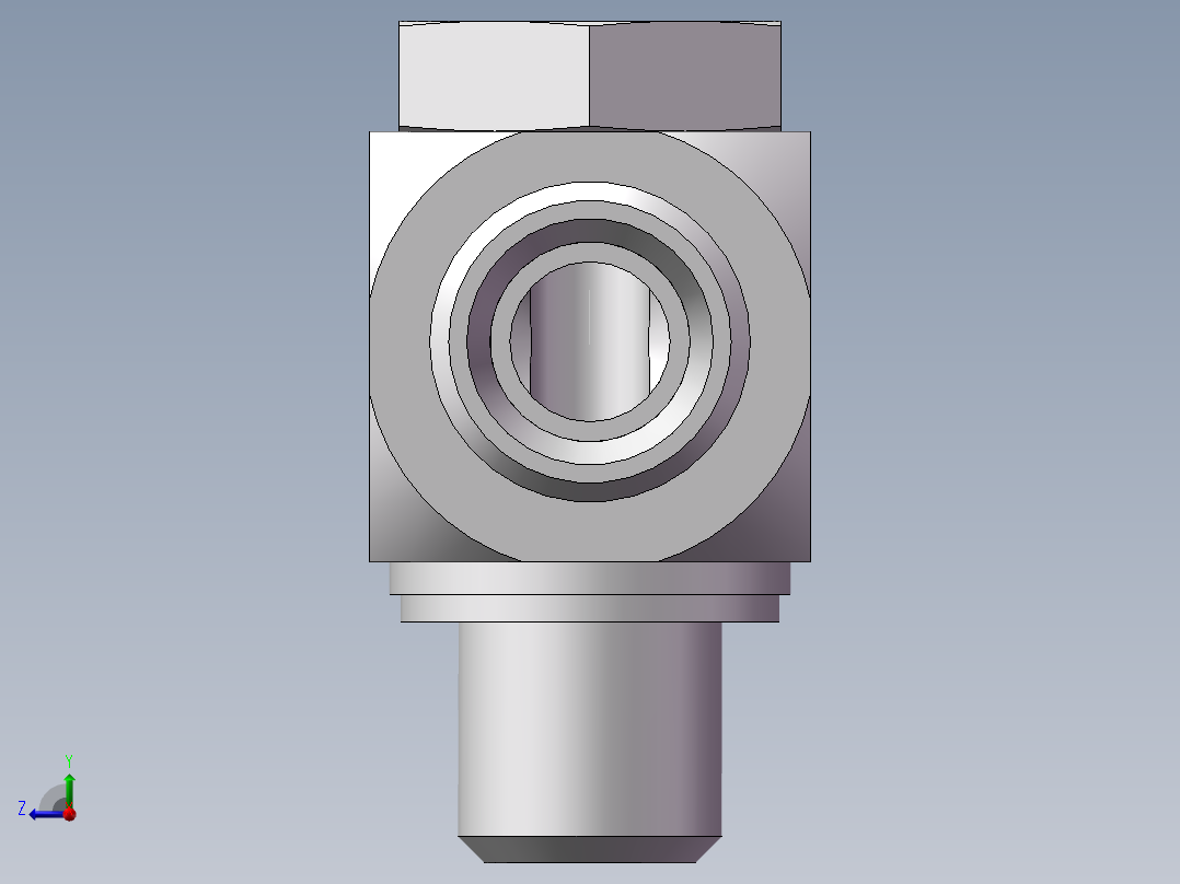 高压铰接式90度接头、1CI-16-B04右视图