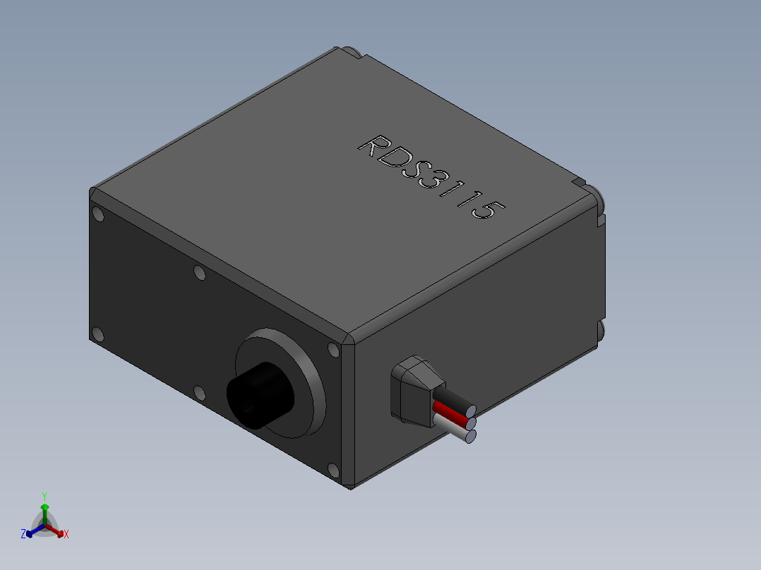 舵机(96)正等轴测图