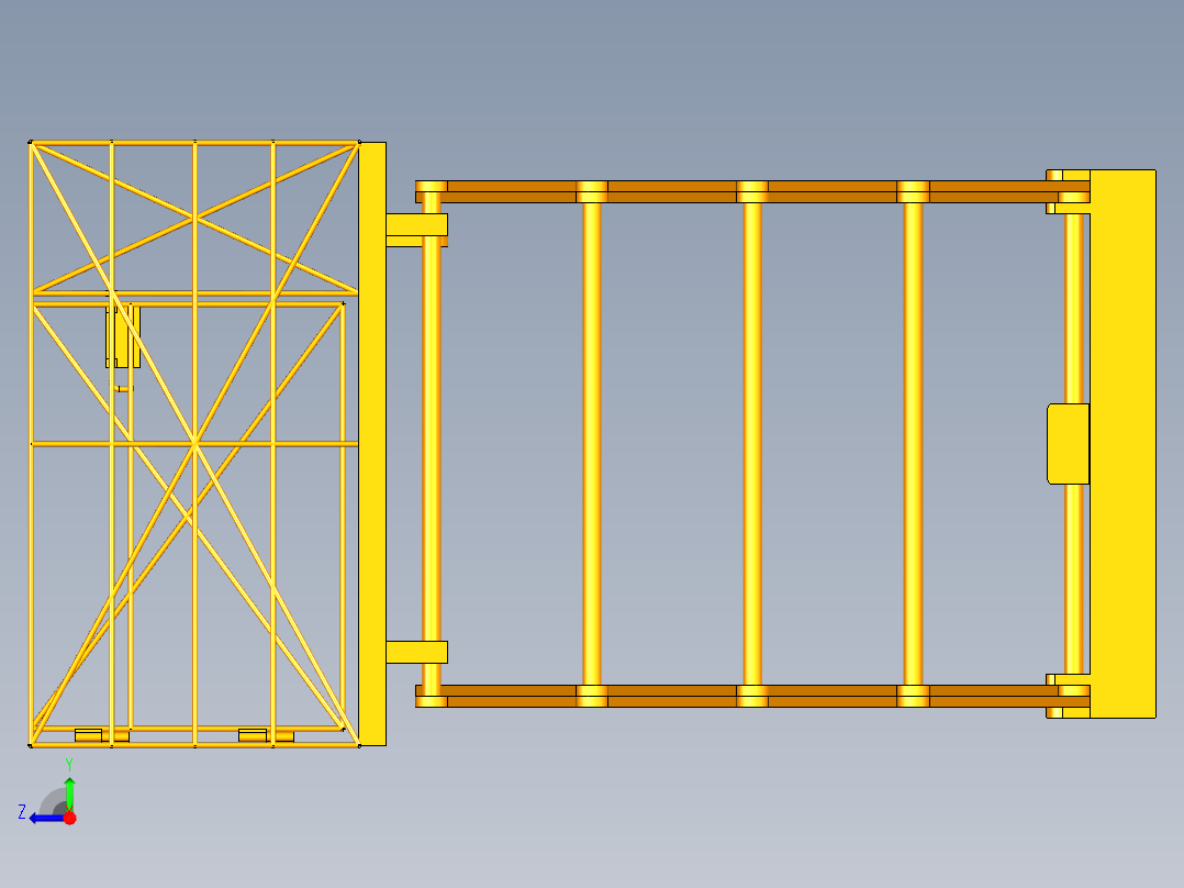 液压升降机右视图