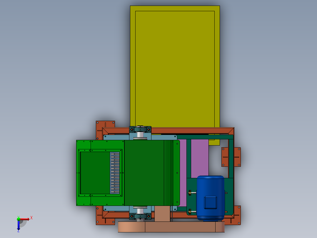 破碎机、破碎机（粉碎机）俯视图