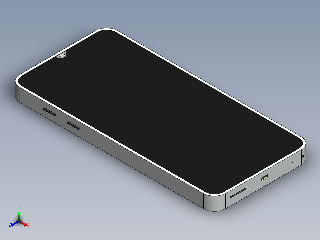 智能手机3 0 11正等轴测图