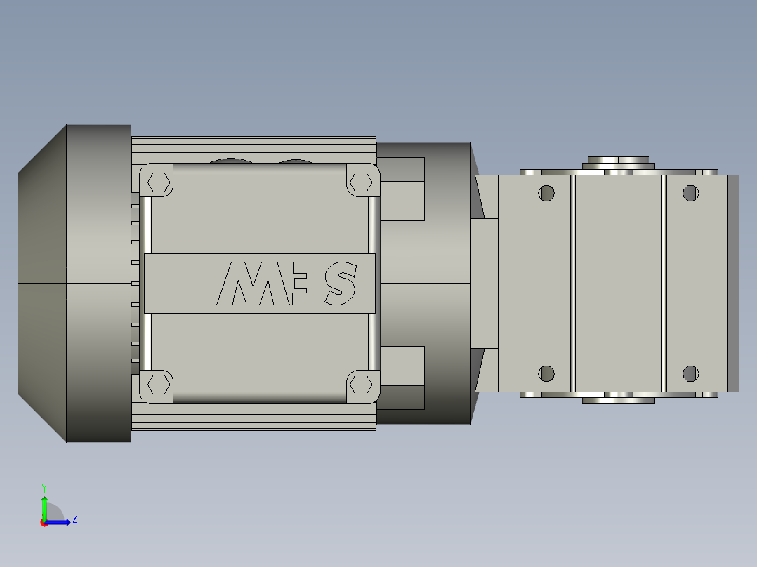SEW电机 WA20DR63M4-A左视图