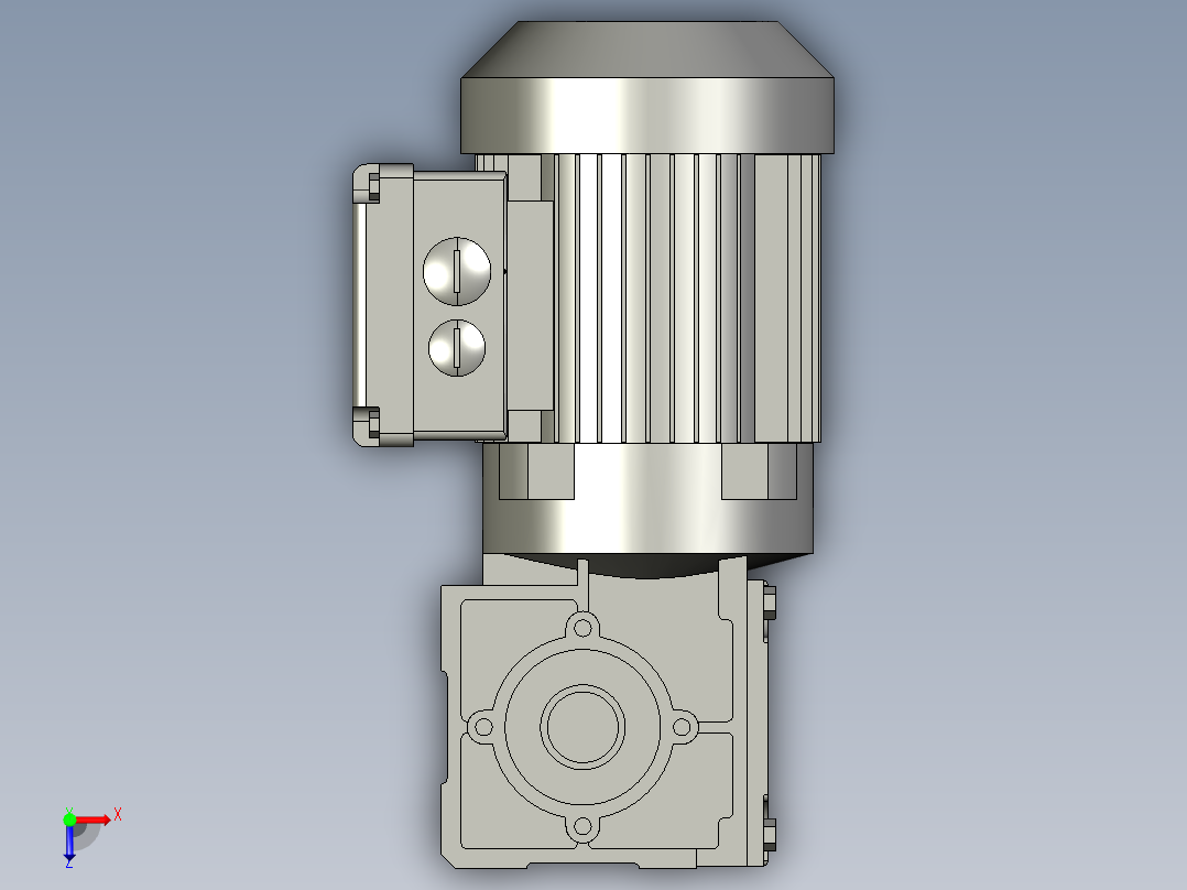 SEW电机 WA20DR63M4-A俯视图