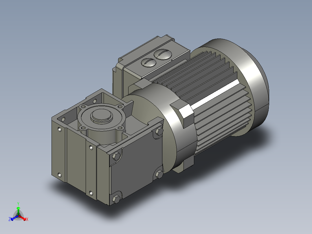 SEW电机 WA20DR63M4-A正等轴测图