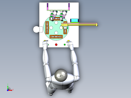 半自动双工位锁螺丝机前视缩略图