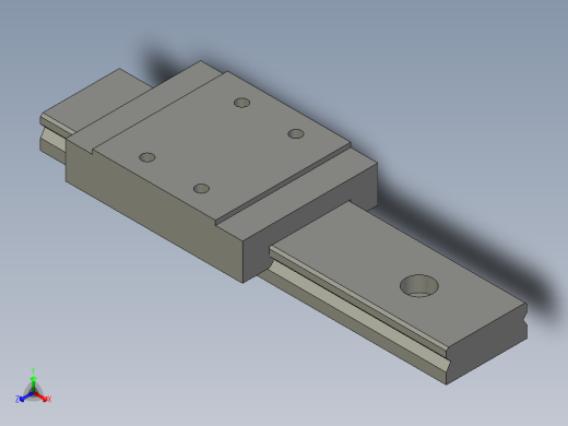 上银导轨MGW9C正等轴测缩略图