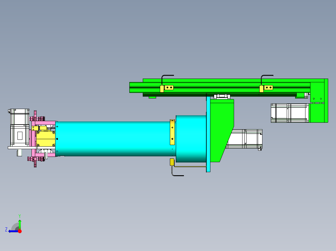 非标机械手设计右视图