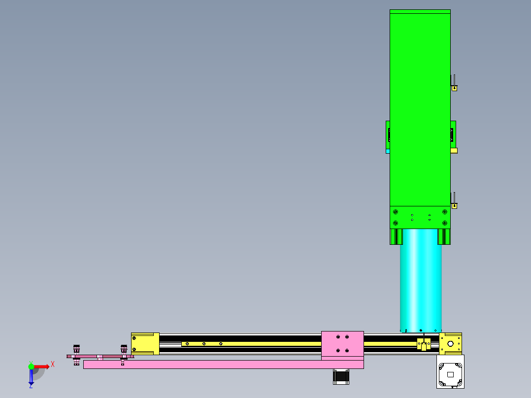 非标机械手设计俯视图