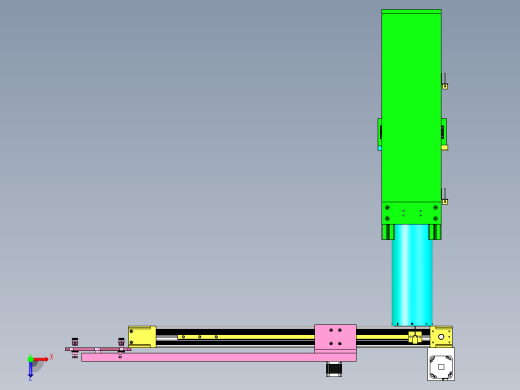 非标机械手设计俯视缩略图