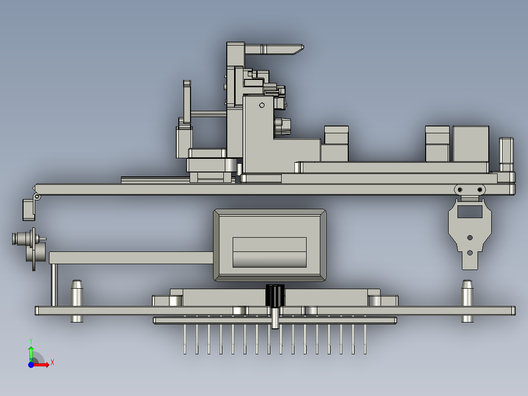 电机接口测试治具前视图