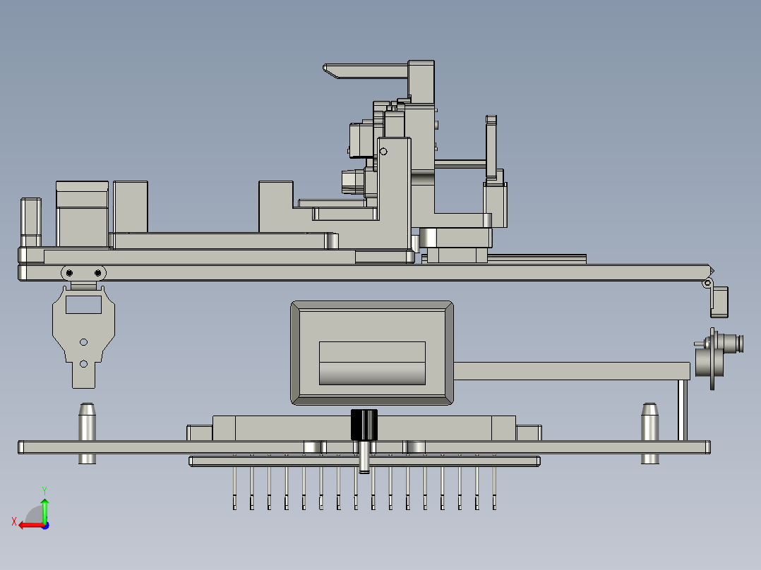 电机接口测试治具后视图