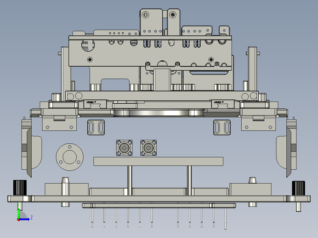 电机接口测试治具左视图