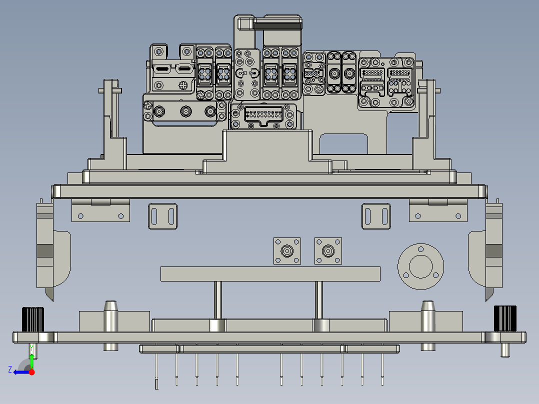 电机接口测试治具右视图